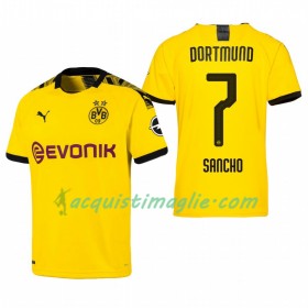 Divisa di Calcio Borussia Dortmund Jadon Sancho 7 Prima 2019/2020